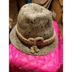 MEN'S BAYERISCHER WALK-LODEN FEDORA HAT SZ‎ Md/Lg Preowned Germany